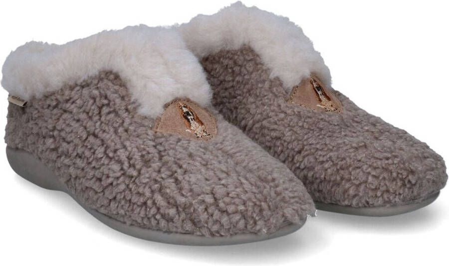 Hush Puppies -Dames taupe donker pantoffels - Foto 7