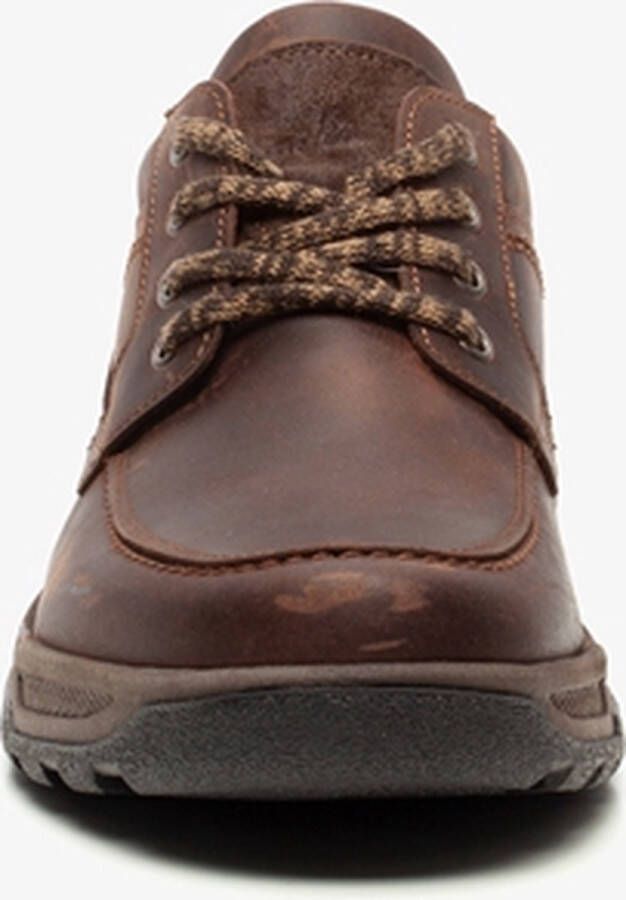 Hush Puppies leren heren veterschoenen Bruin Uitneembare zool