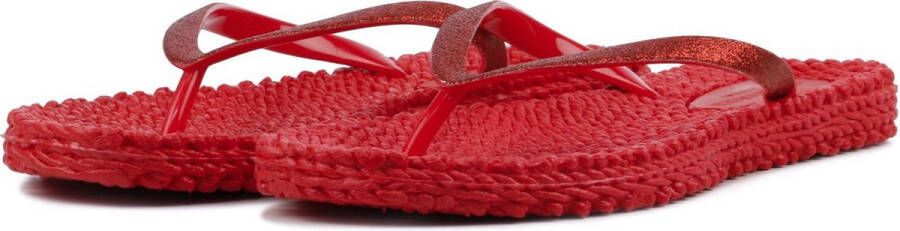 Ilse Jacobsen Dames Teenslippers Cheer Rood