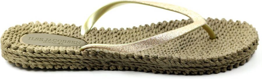 Ilse Jacobsen Slippers met glitter CHEERFUL01 234 Cub Brown