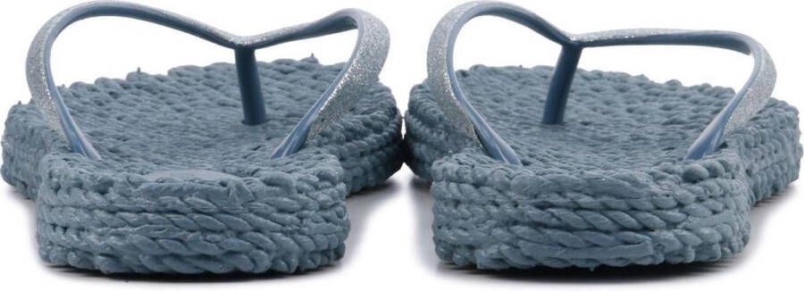 Ilse Jacobsen Slippers met glitter CHEERFUL01 677 Lichen Blue Lichen Blue