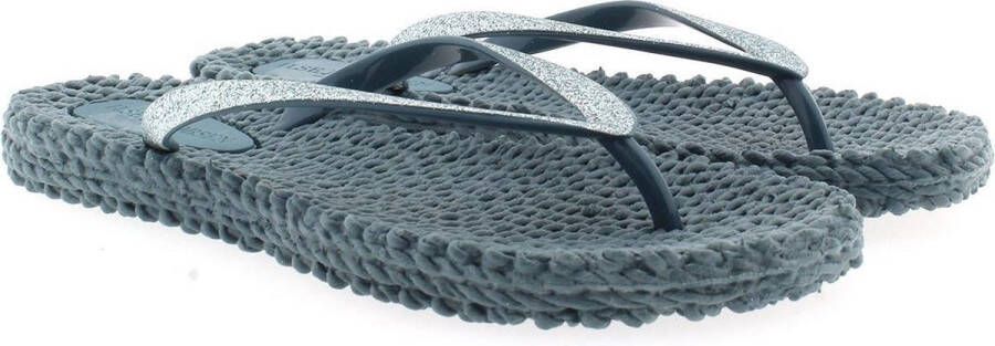 Ilse Jacobsen Slippers met glitter CHEERFUL01 677 Lichen Blue Lichen Blue