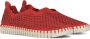 Ilse Jacobsen Instappers Dames Instapschoenen Damesschoenen Canvas Tulip 3275 Rood - Thumbnail 10