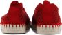 Ilse Jacobsen Instappers Dames Instapschoenen Damesschoenen Canvas Tulip 3275 Rood - Thumbnail 14