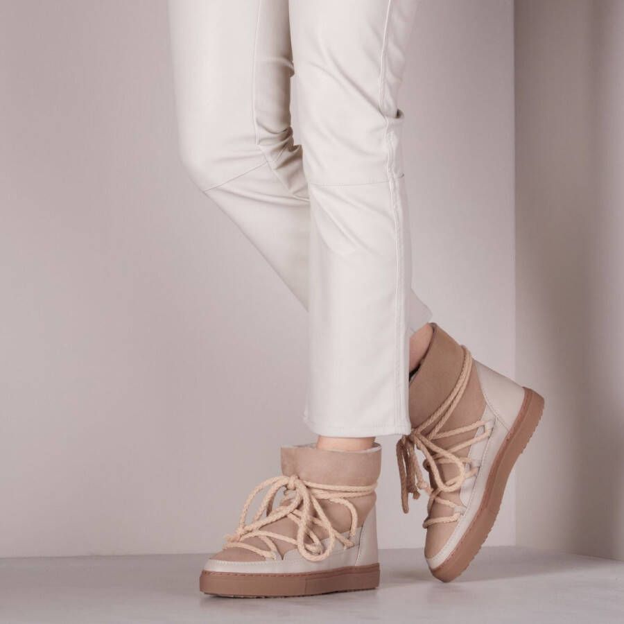 INUIKII Classic Laarzen Suède Dames Beige