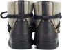 INUIKII Enkellaarsjes Dames Outdoor Snowboots Damesschoenen Leer Curly Rock Zwart combi - Thumbnail 9