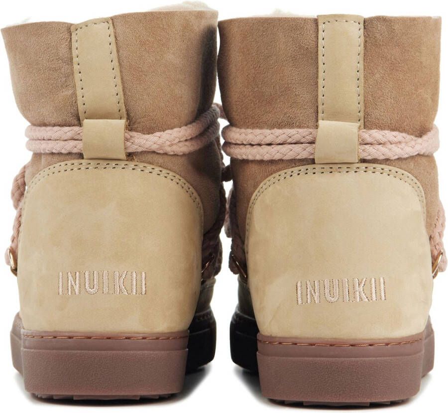 INUIKII Enkellaarsjes Dames Outdoor Snowboots Damesschoenen Nubuck Classic nabuck Taupe