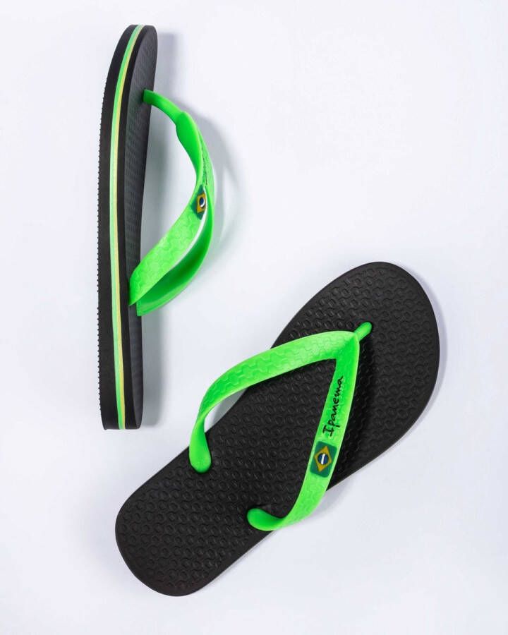 Ipanema Classic Brasil Kids Slippers Heren Junior Black Green