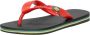 Ipanema Classic Brasil Kids slipper voor en black red - Thumbnail 3