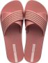 Ipanema Comfortabele Gestreepte Slippers Pink Dames - Thumbnail 7