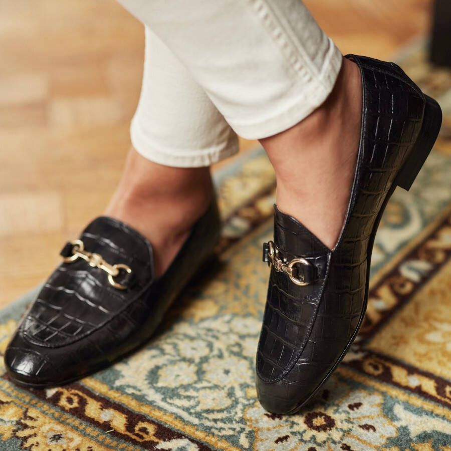 Isabel Bernard Vendôme Dames Loafers Leer Zwart