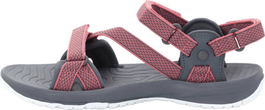 Jack Wolfskin Lakewood Ride Sandalen Dames Roze; Donkergrijs