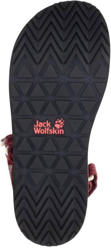 Jack Wolfskin Outfresh Deluxe Sandal Women Duurzame trekkingsandaal Dames 39.5 purper carbernet champagne