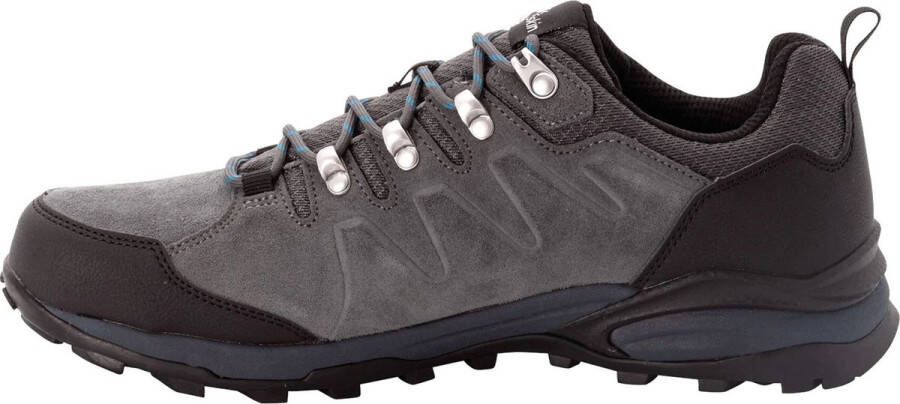 Jack Wolfskin REFUGIO TEXAPORE LOW M Heren Wandelschoenen grey black