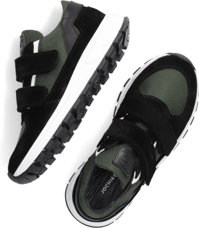 Jochie & Freaks Jesse Lage sneakers Leren Sneaker Jongens Zwart