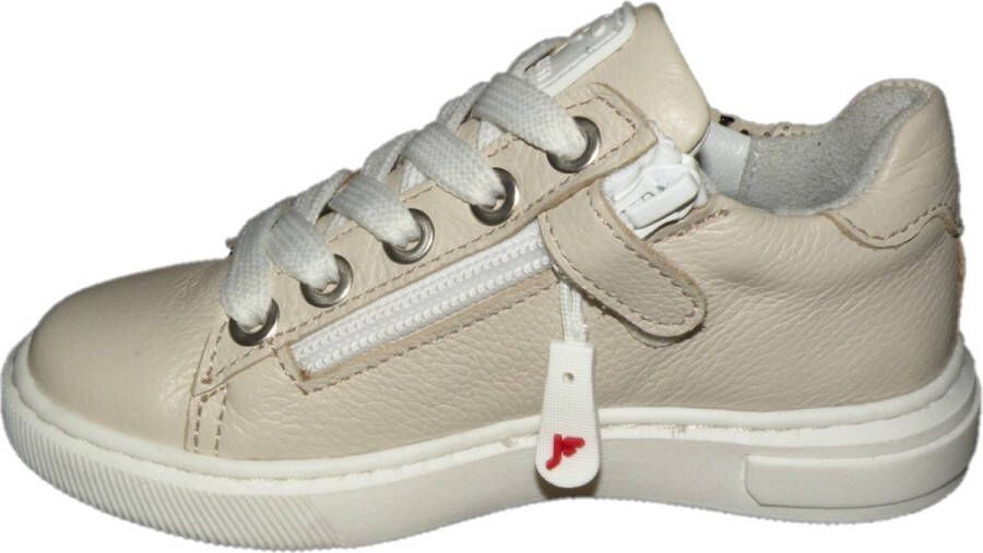 Jochie & Freaks Steffie Lage sneakers Leren Sneaker Meisjes Kids Beige