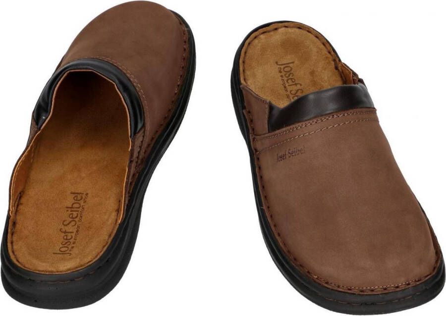 Josef Seibel Clogs MAX zomerschoen slippers vakantie met contraststiksels