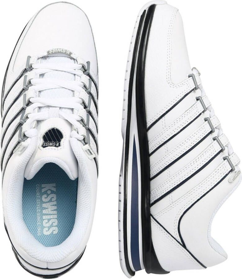 K-Swiss Rinzler Leather Heren Schoenen Trainers Leer Wit 01235-139-M