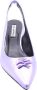 Karl Lagerfeld Peep Toe Peep Heel Purple - Thumbnail 5