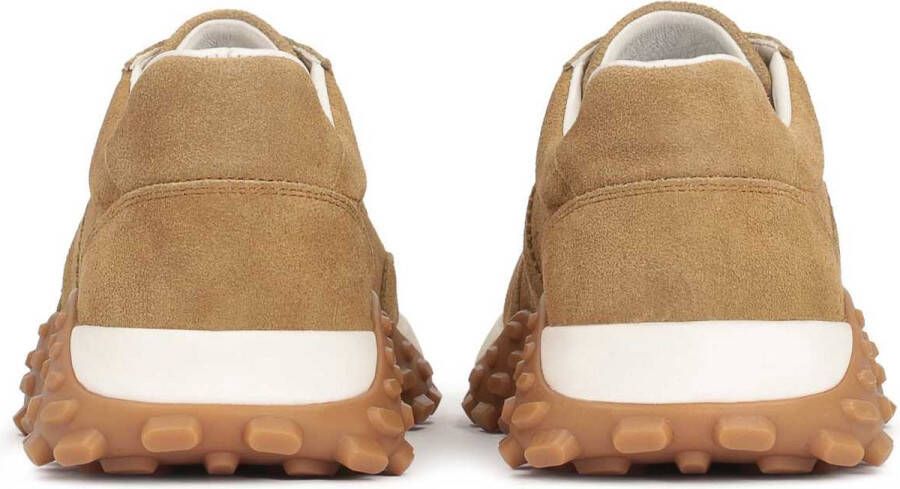 Kazar Aantrekkelijke Suède Sneakers met Verhoogde Zool Beige Heren - Foto 4