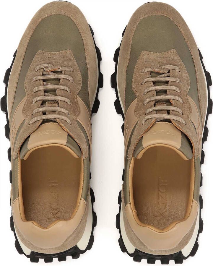 Kazar Attractive men's suede and fabric sneakers