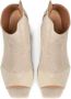 Kazar Dames beige peep toe laarzen Beige Dames - Thumbnail 2