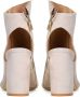 Kazar Dames beige peep toe laarzen Beige Dames - Thumbnail 3