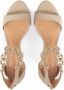 Kazar Beige leren sandalen met gouden stiletto Beige Dames - Thumbnail 5