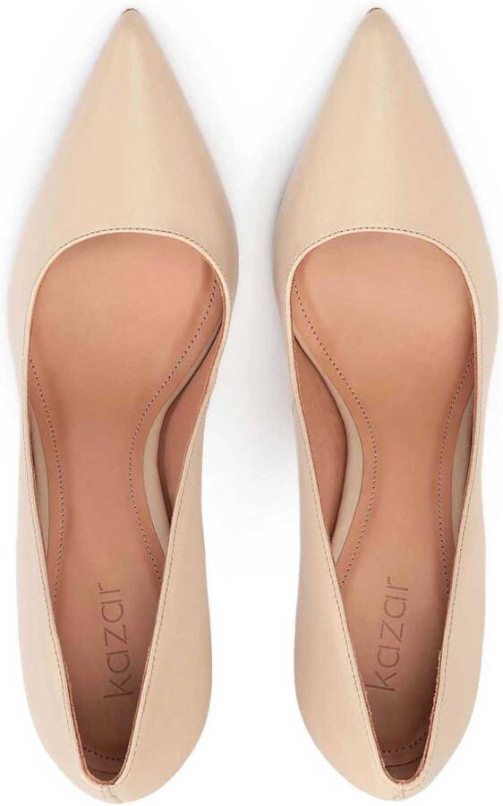 Kazar Beige pumps op een slanke hak