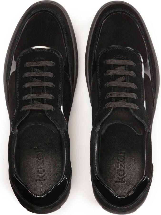 Kazar Black nubuck sneakers for men