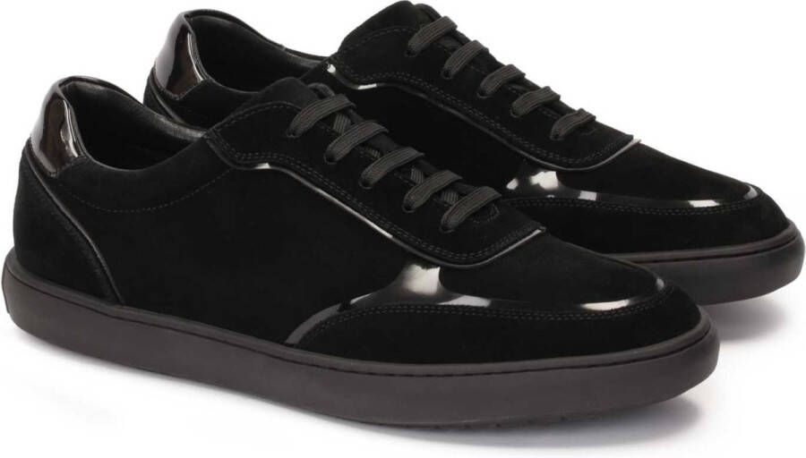 Kazar Black nubuck sneakers for men