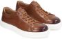 Kazar Baskets pour hommes de couleur marron sur une semelle beige - Thumbnail 5