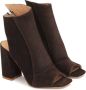 Kazar Bruine peep toe open teen stiletto booties Brown Dames - Thumbnail 4