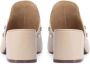 Kazar Comfortabele beige stiletto muiltjes op een brede hak met studs Beige Dames - Thumbnail 3