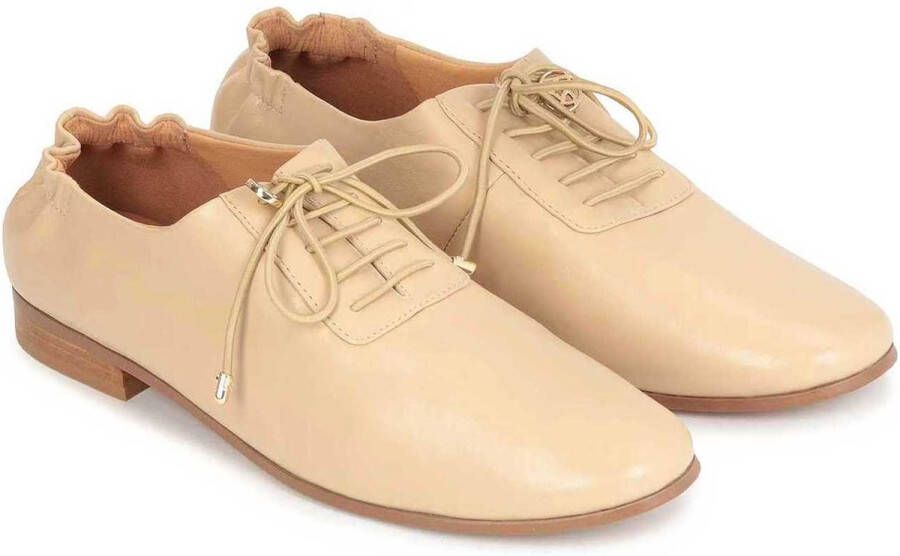 Kazar Comfortabele leren casual schoenen voor vrouwen met elastische hielversterkers Beige Dames - Foto 4