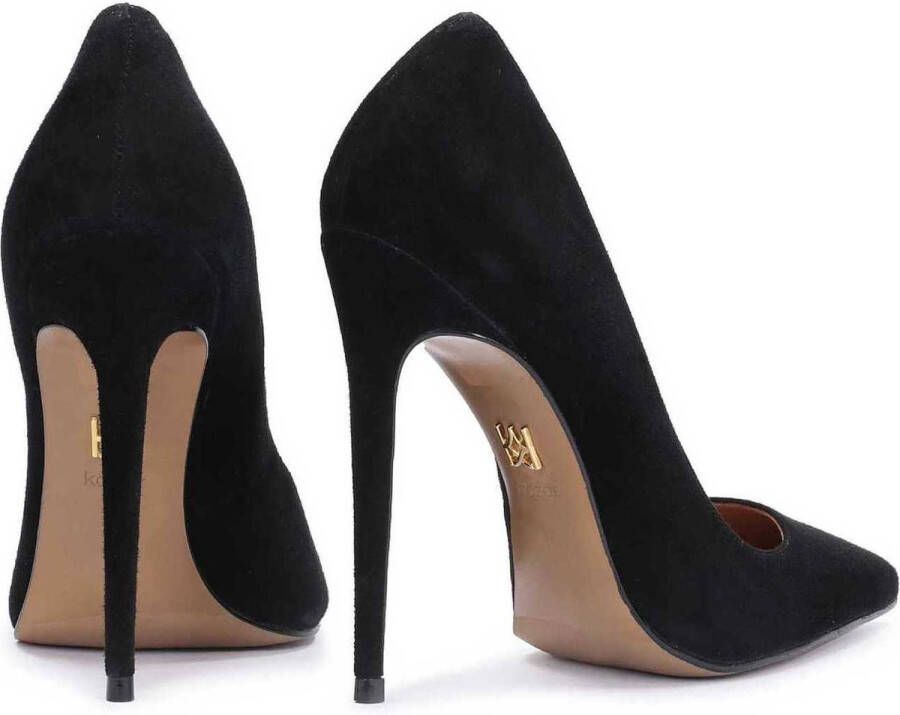 Kazar Dames zwarte suède pumps Black Dames