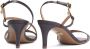 Kazar Donkerbruine sandalen met een hielband Brown Dames - Thumbnail 4