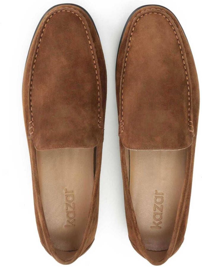 Kazar Heren elegante bruine suède mocassins Brown Heren - Foto 4