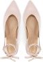 Kazar Beige stoffen pumps met een puntige neus en een open hiel Beige Dames - Thumbnail 3