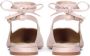 Kazar Beige stoffen pumps met een puntige neus en een open hiel Beige Dames - Thumbnail 4