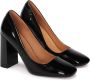 Kazar Dames gelakte zwarte pumps met vierkante neus Black Dames - Thumbnail 4