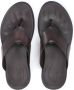 Kazar Bruin Leren Flip-Flops voor Mannen Brown Heren - Thumbnail 3