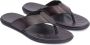 Kazar Bruin Leren Flip-Flops voor Mannen Brown Heren - Thumbnail 5