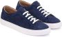 Kazar Heren marineblauwe geperforeerde sneakers Blue Heren - Thumbnail 3