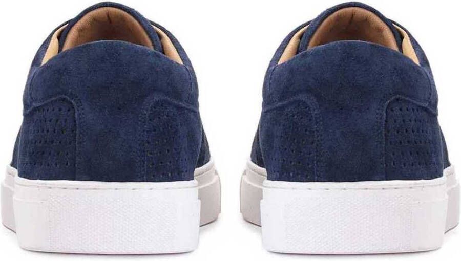 Kazar Heren marineblauwe geperforeerde sneakers