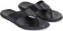 Kazar Klassieke leren teenslippers voor mannen Black Heren - Thumbnail 3