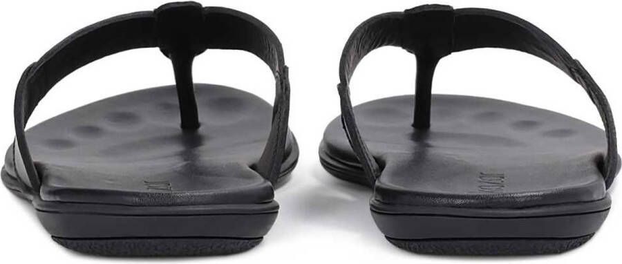 Kazar Heren slippers van zwart leer