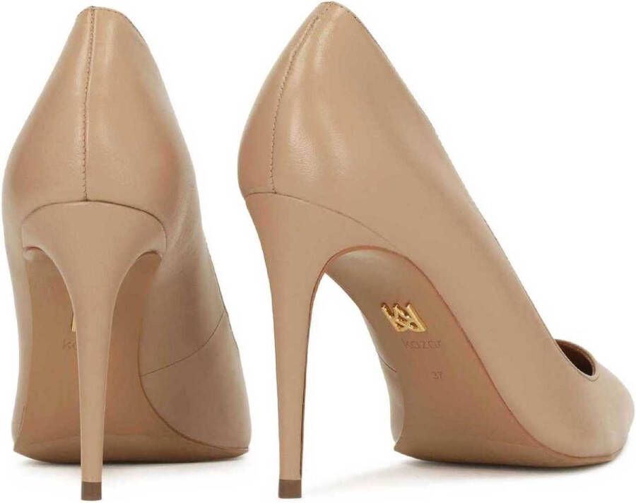 Kazar Leren pumps in nude kleur