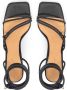 Kazar Geveterde leren sandalen met decoratieve knopen Black Dames - Thumbnail 3