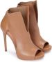 Kazar Lichtbruine peep toe enkellaarsjes met uitsparingen in de bovenkant Brown Dames - Thumbnail 4